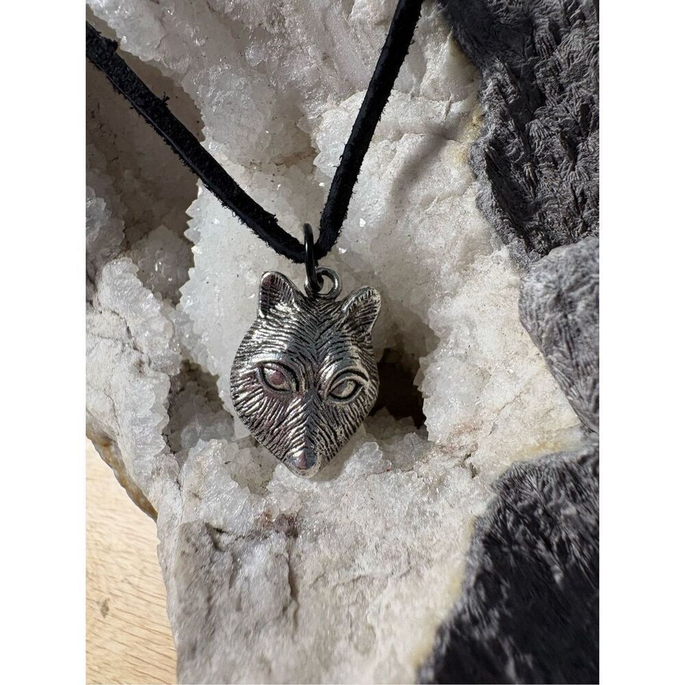 Necklace, Fox Necklace, Black Cord, NEW, Handmade, 17”